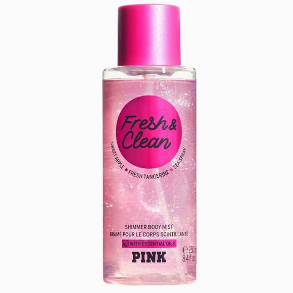 VS Fresh Clean Shimmer Mist New Fragrance Splash Victoria’s Secret Pink New NWT - Picture 1 of 7